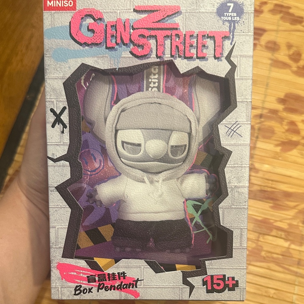 MINISO Gen Z Street Box Pendant - White and Black